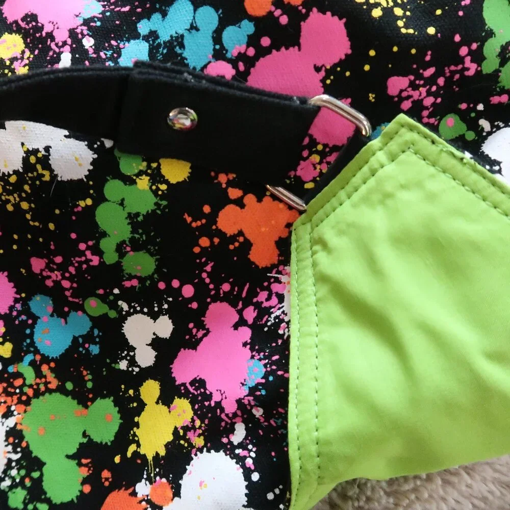 Disney Mickey Mouse Colorful Strap Handles HandBag Green Liner Pink Accent 2011 - Picture 5 of 11